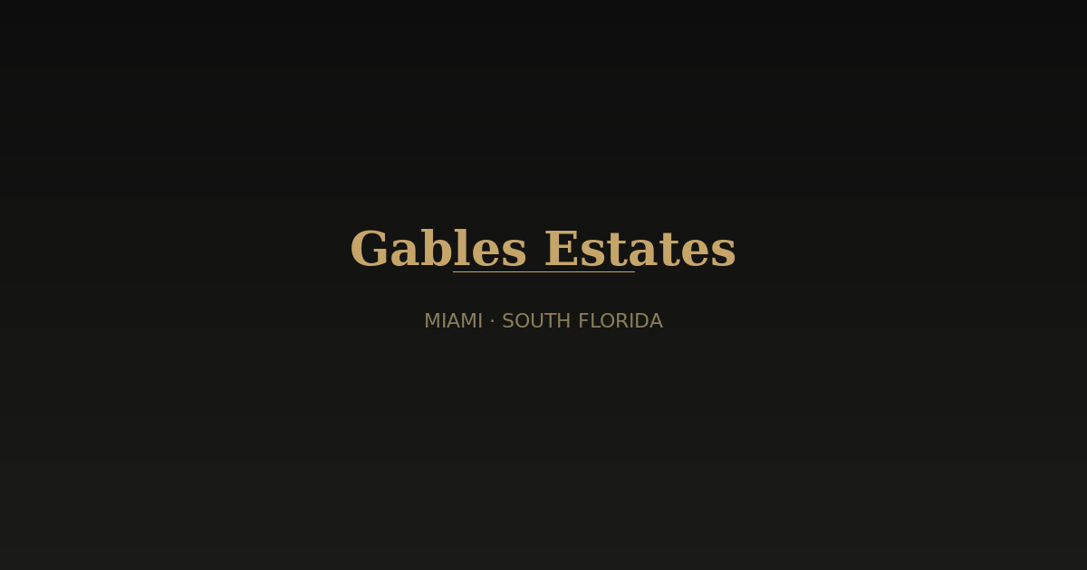 Gables Estates rentals
